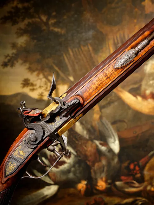 RARE FUSIL DE CHASSE DOUBLE DE L’EMPEREUR NAPOLEON Ier ET DES CHASSES IMPERIALES